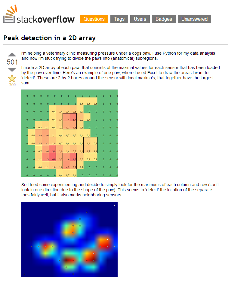 Detecting toes question