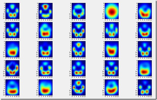 Averaged paw for each dog